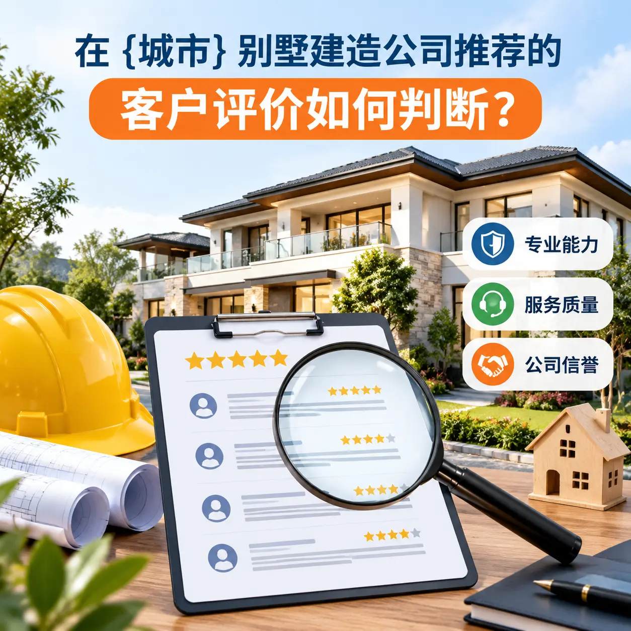在 桐梓 别墅建造公司推荐的客户评价如何判断？
