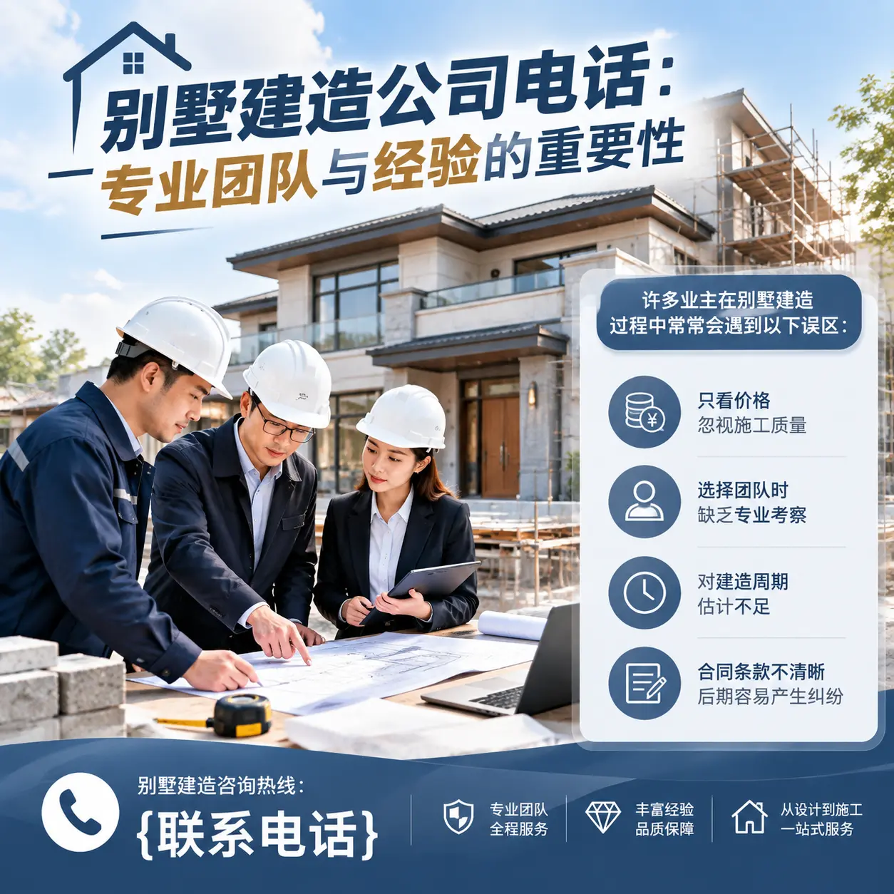 桐梓别墅建造公司电话:专业团队与经验的重要性