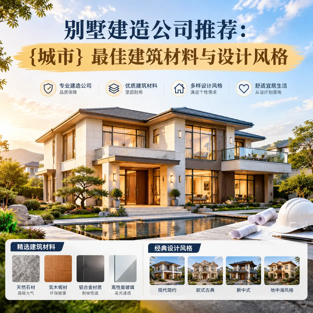 别墅建造公司推荐： 桐梓 最佳建筑材料与设计风格