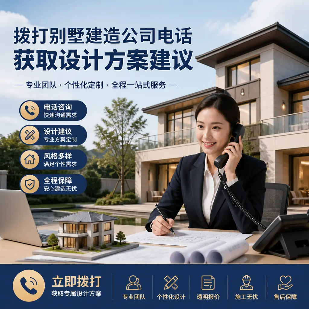 拨打桐梓别墅建造公司电话,获取设计方案建议