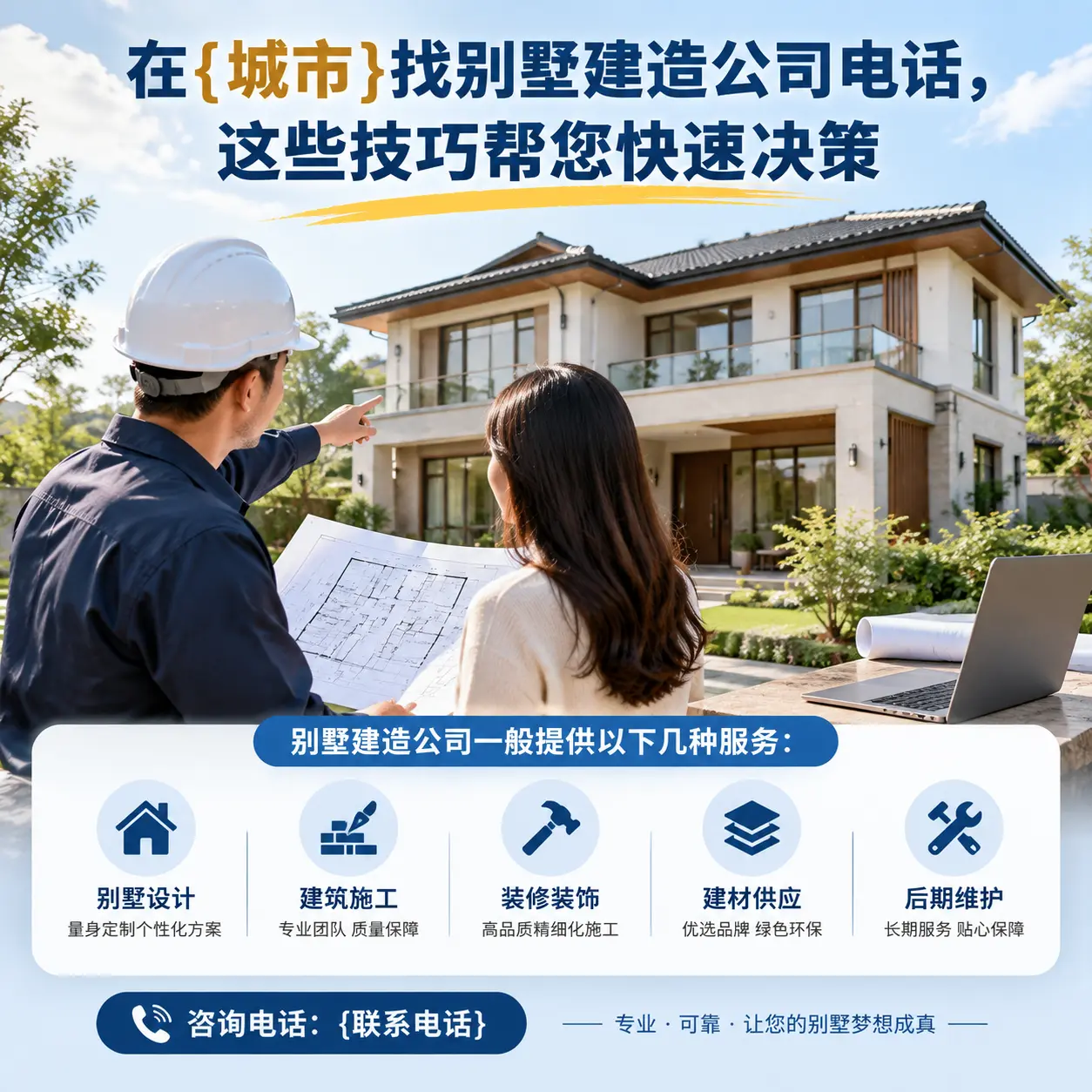 在桐梓找别墅建造公司电话，这些技巧帮您快速决策