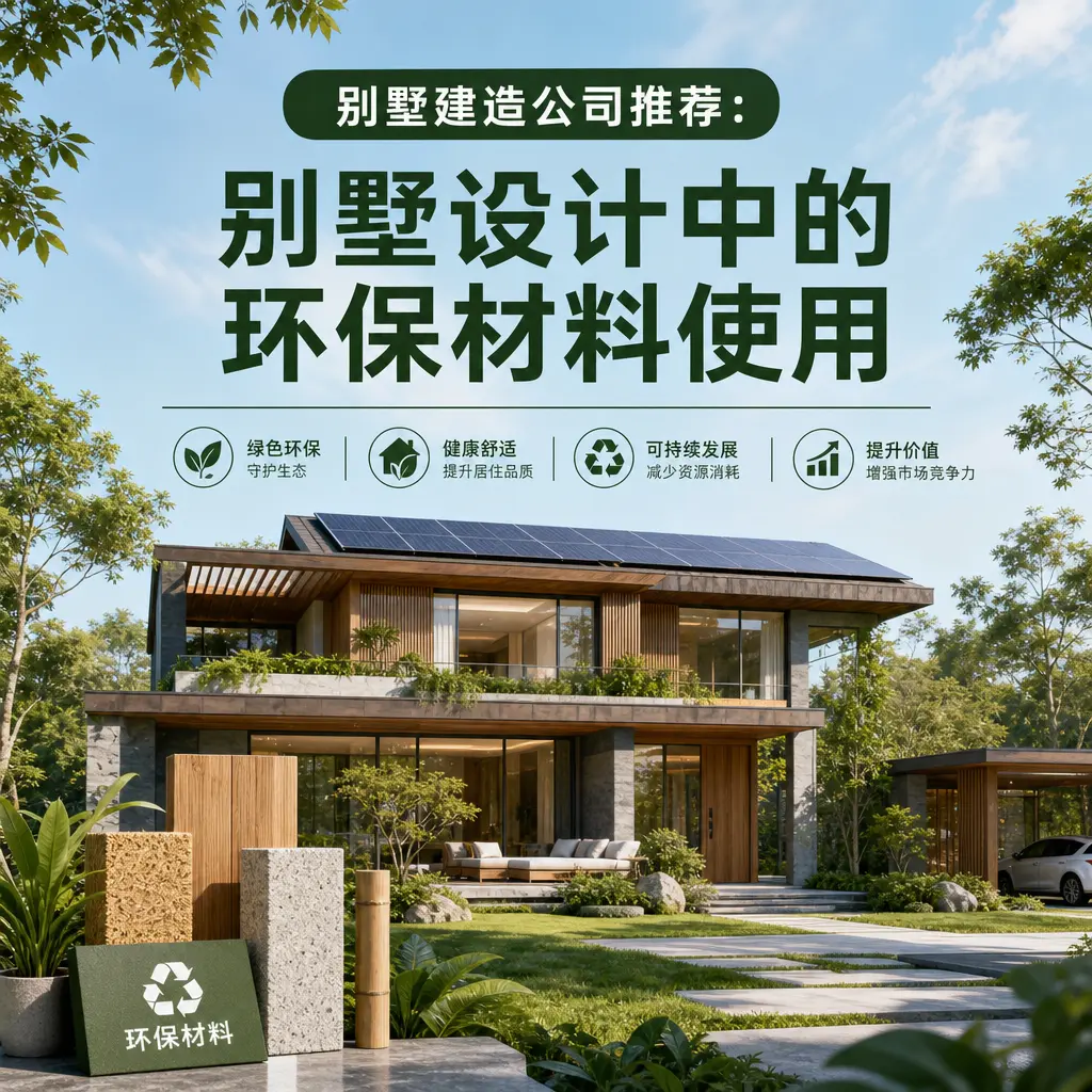 别墅建造公司推荐: 桐梓 别墅设计中的环保材料使用